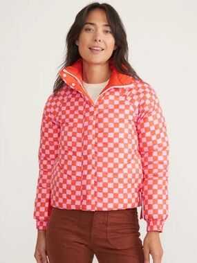 Marine Layer Archive Reversible Puffer Jacker, Color: Poinciana, Size: M